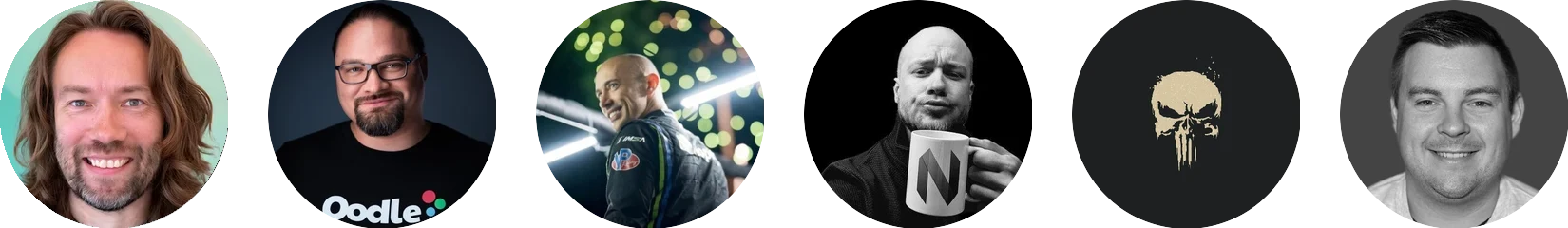 DHH, Ryan Hughes, Tobi Lütke, Bjarne Øverli, HANCORE ja Spencer Bull